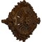 Ekena Millwork Antonio Ceiling Medallion, Hand-Painted Root Beer Crackle, 35 7/8"W x 22 1/2"H x 4 3/8"P CM35X22ANRBC - alternate 3